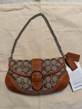 Coach Soho Bag 25 Crystal Signature Jacquard CBJ65